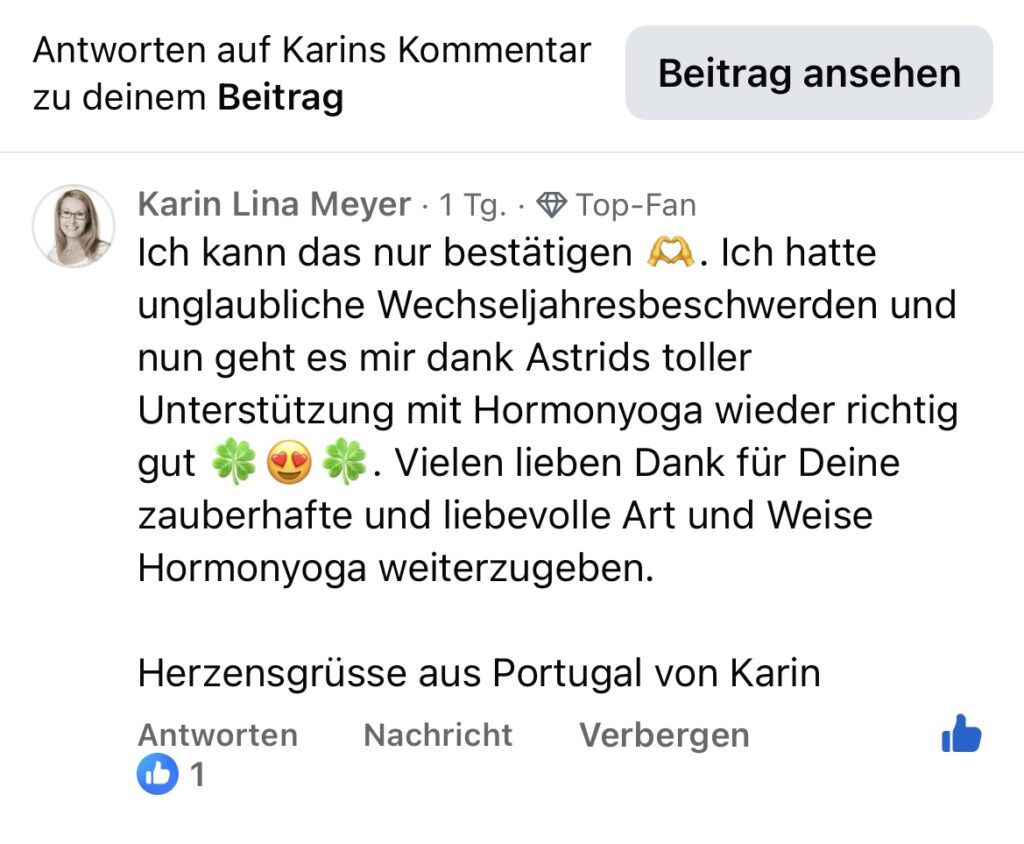 Weniger Wechseljahresbeschwerden dank Hormonyoga