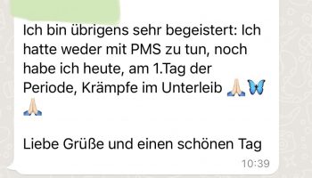 Whats App Sceenshot positives Feedback zum Rebalance Onlineprogramm